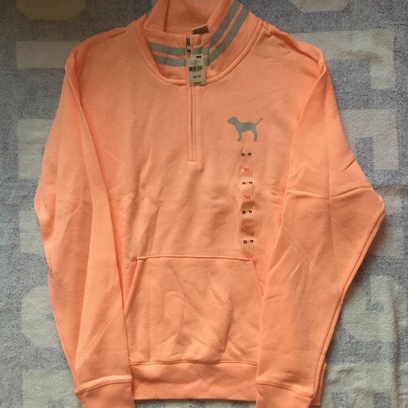 VS Pink *XS* quarter zip sweatshirt - Picture 1 of 3